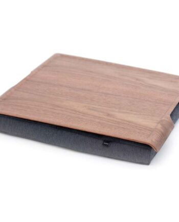 Bosign Laptray Anti-slip Bakke Valnød Grå