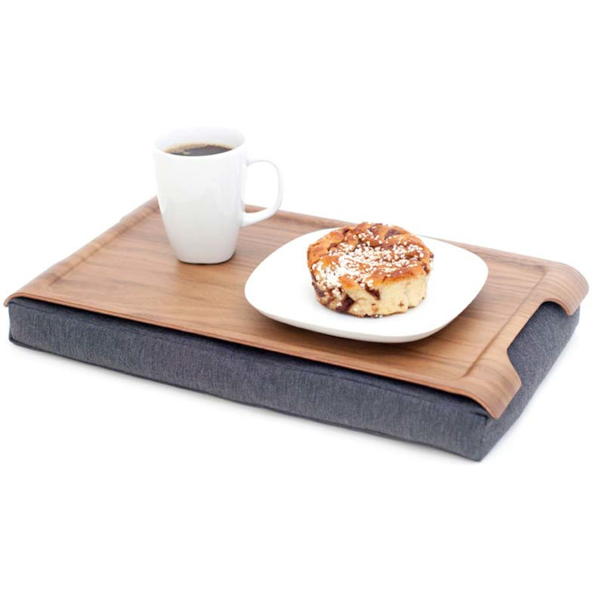 Bosign Mini Laptray Bakke Valnød Grå