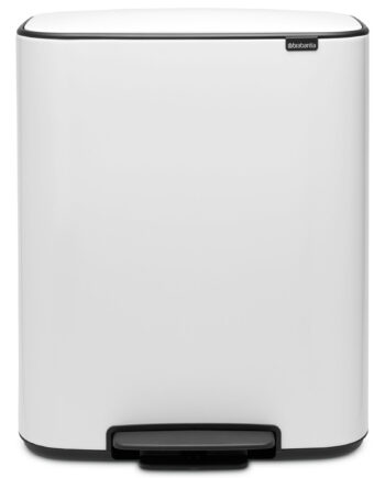 Brabantia Bo Pedalspand 60 Liter  Hvid
