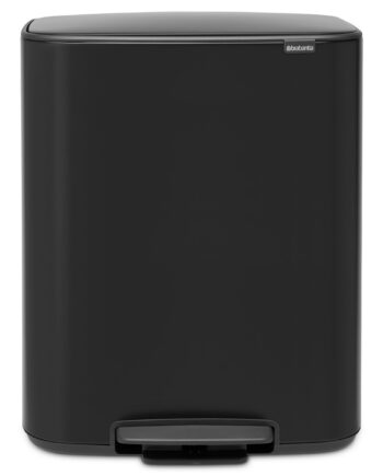 Brabantia Bo Pedalspand 60 Liter  Mat Sort
