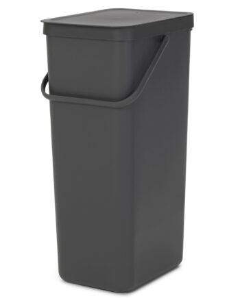 Brabantia Sort   Go Affaldsspand 40 Liter  Mørkegrå