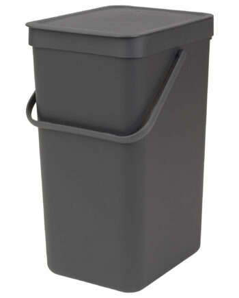 Brabantia Sort   Go Affaldsspand 16 Liter  Mørkegrå
