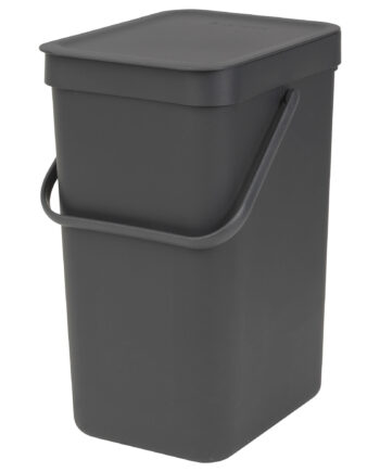 Brabantia Sort   Go Affaldsspand 12 Liter  Mørkegrå