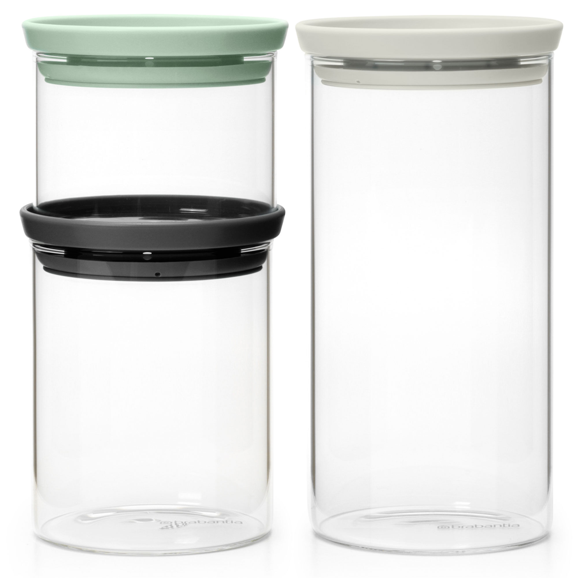 Brabantia Stabelbare Glasbeholdere Dele Transparente