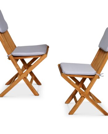 Bristol Sæt Med   Sammenklappelige Teak Havestole