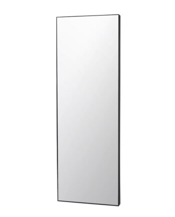 Broste Copenhagen Complete Vægspejl Klar Sort Spejlglas Metal  Rektangulær  180x60