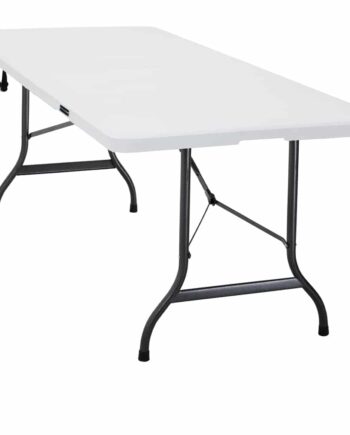 Buffetbord Hvid Plast 183x76 Cm Foldbart