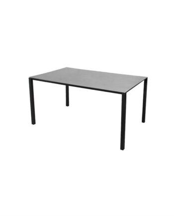 Cane-line Pure Havebord 150   90 Cm Stel   Lavagrå  Bordplade   Betongrå