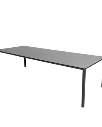 Cane-line Pure Havebord 280x100 Cm Stel: Lava Grå Bordplade: Basalt Grå