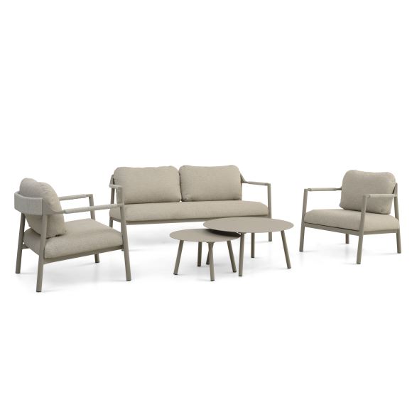 Capri Loungesæt       Borde    Sofa    Stole  Sand Hynder Sand Aluminium
