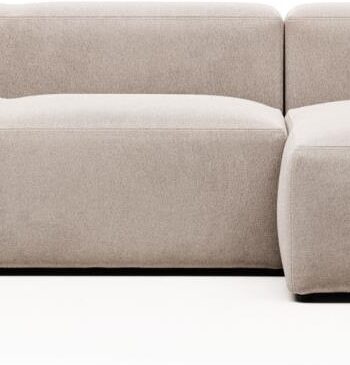 Chaiselong Sofa Kave Home Blok Højrevendt Beige