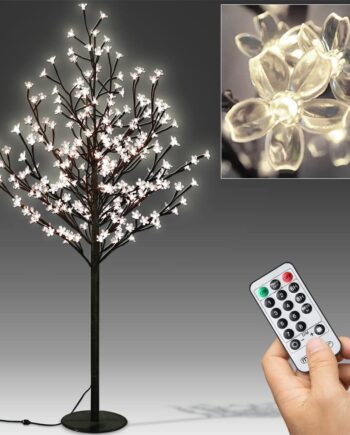 Cherry Blossom Træ  Warm White  180 Cm  Indendørs Udendørs   Fjernbetjening