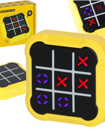 Cirkel Kryds Kryds Elektronisk Puslespil Tic Tac Toe Bærbar Konsol Gul