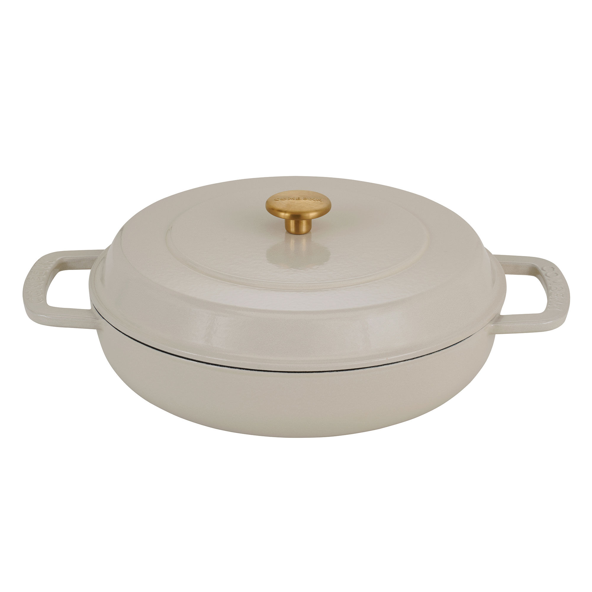 Combekk Lav Gryde Med Låg 28 Cm Liter Sand