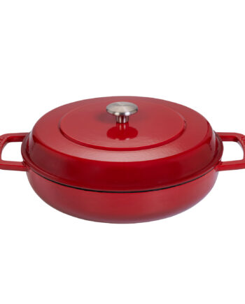 Combekk Lav Gryde Med Låg ø28 Cm   Liter  Cherry