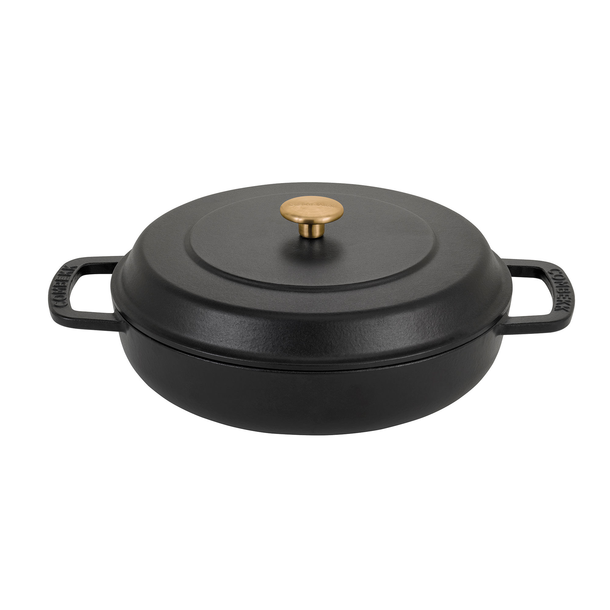Combekk Lav Gryde Med Låg ø28 Cm Liter Sort