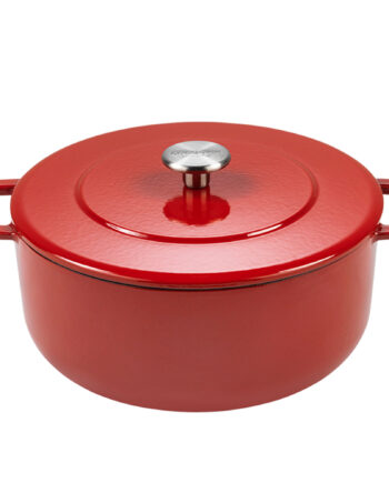 Combekk Støbejernsgryde Med Låg ø24 Cm  Cherry