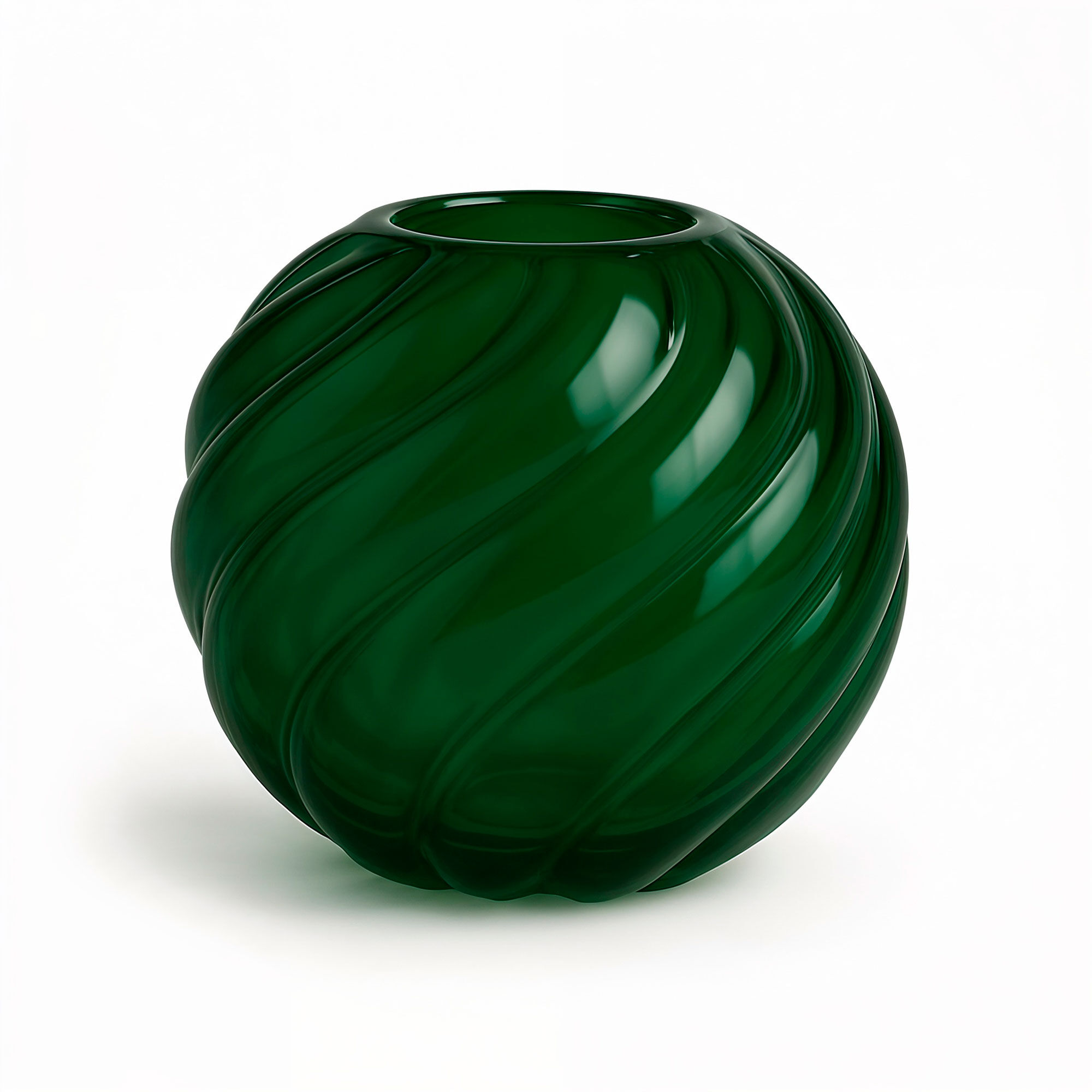 Cooee Design Twist Ball Vase 20 Cm  Forest Green