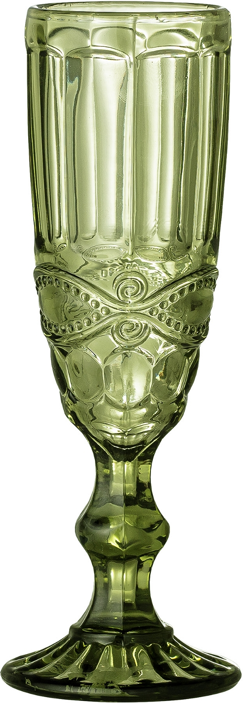 Creative Collection Vinglas Florie Grønt Dekorativt Glas ø6 H19 Cm