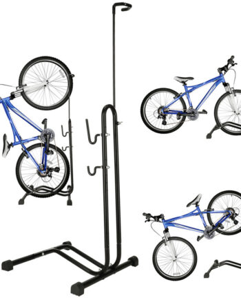 Cykelstativ Enkelt Høj Stærk Metal Sort