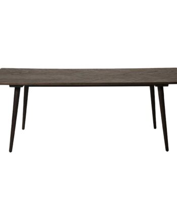 Dan-form Bone Spisebord Brun Genbrugs Elmetræ Og Træ  220x100
