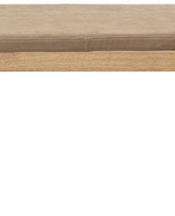 Daybed Kristina Dam Minimal   Naturfarvet Læder Og Egetræ L200   B70   H44 Cm