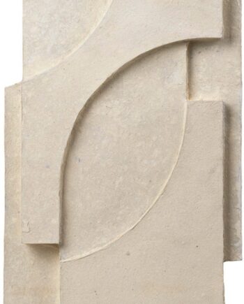 Dekorativ Vægskulptur Kristina Dam Serif Relief Papirmasse Natur 6ã 38ã 42 Cm