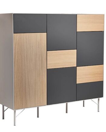 Edge By Hammel Highboard På Ben Med   Låger Og   Skuffer  : Erling Christensen Møbler