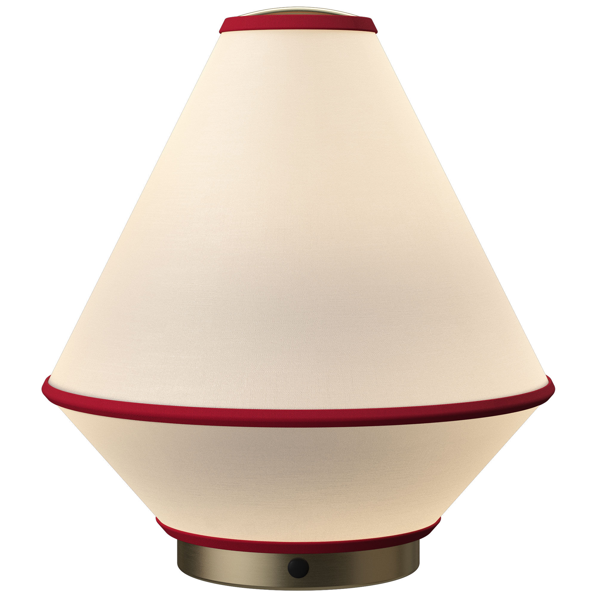 Edgeform Tafta Bærbar Bordlampe  Rød Off-white