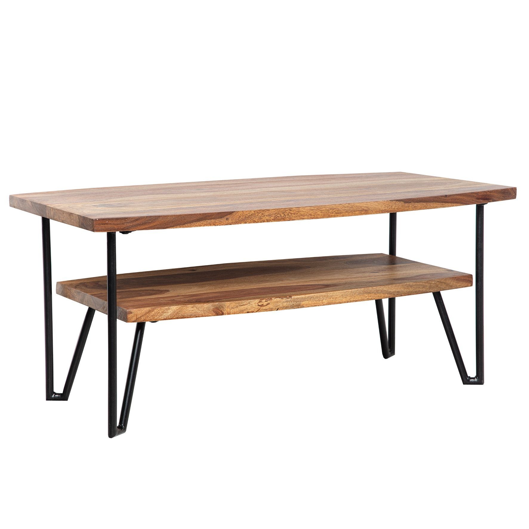 Elegant Og Stilfuldt Sofabord  Moderne Og Industrielt Look  90x50x40 Cm  Brun