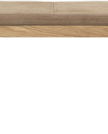 Entrébænk Kristina Dam Minimal Natur Læder Og Egetræ 115x40x44 Cm