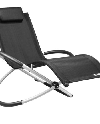 Ergonomisk Lounger Neapel 170   75   82 Cm Sort