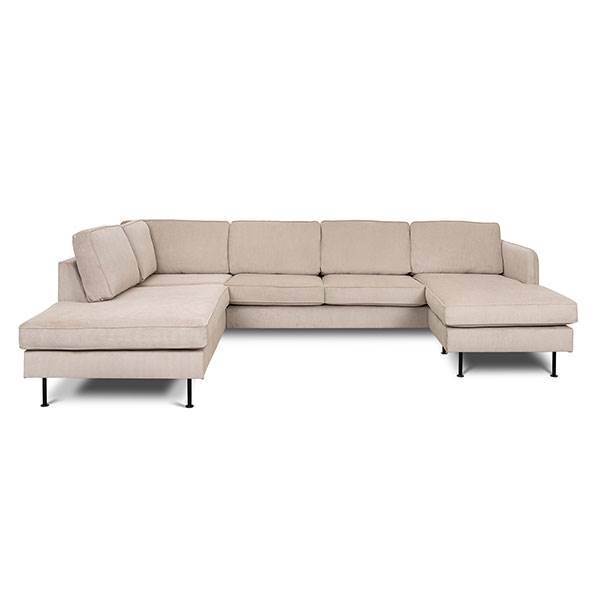 Erling Christensen Møbler Læsø Sofa    Chaiselong Og Open-end 288   210 Cm  Beige Fløjl Højrevendt : Erling Christensen Møbler  : Erling