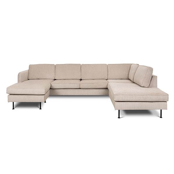 Erling Christensen Møbler Læsø Sofa    Chaiselong Og Open-end 288   210 Cm  Beige Fløjl Venstrevendt : Erling Christensen Møbler  : Erling