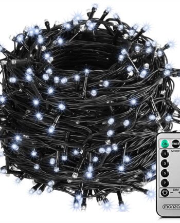 Fairy Lights Christmas Cold White 60m Fjernbetjening