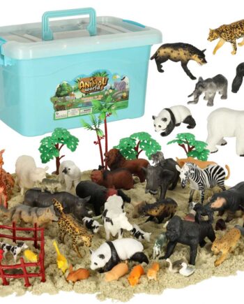 Figurer Af Zoologiske Dyr  Sæt Med 59 El