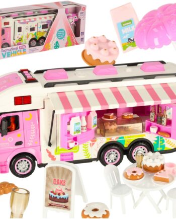 Fjernbetjent Campingvogn Autocamper Bil   4ghz Lyde Lys Tilbehør Pink