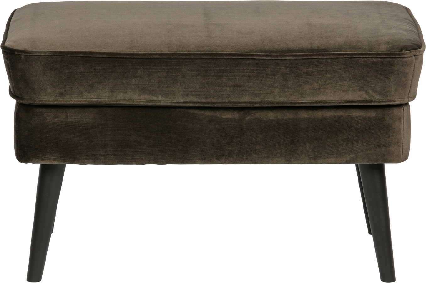 Fodskammel Skammel Woood Rocco   Jarra Fløjl Mørkegrøn Fsc-bøg H47xb51xl77 Cm