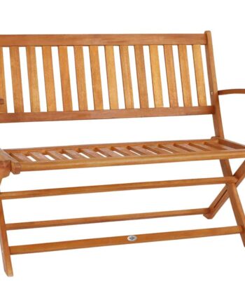 Foldbar Havebænk Til   Personer   Eukalyptustræ  Fscâ -certificeret  120x55x90 Cm