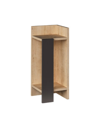 Funzi Living Elos Natbord  Højre       Hylder Eg Og Antracitgrå Melamin  15x27