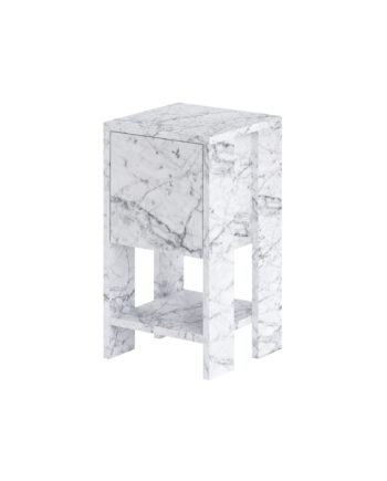 Funzi Living Ema Natbord       Låge Og   Hylde Carrara Marmor Melamin  30x30