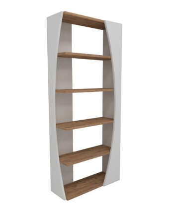 Funzi Living Selge Bogreol       Hylder Hvid Og Atlantic Pine Melamin