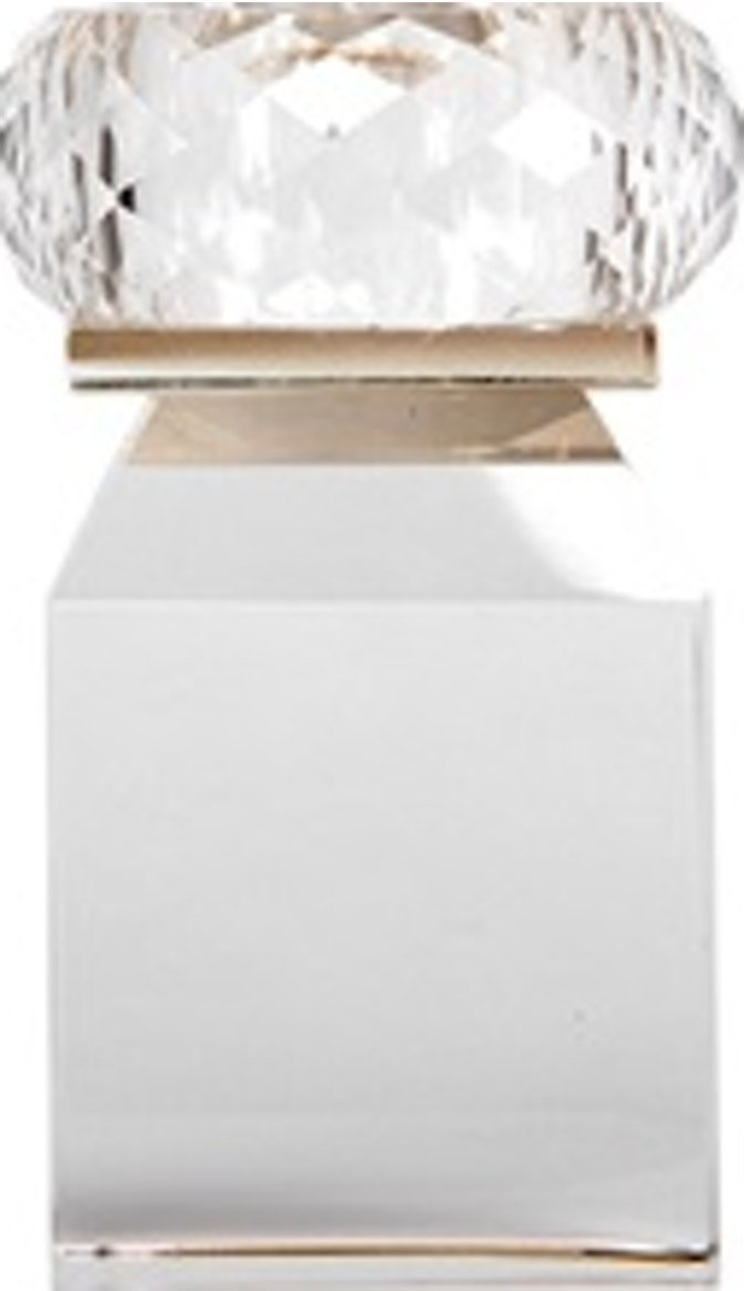 Fyrfadsstage House Of Sander Honeysuckle Håndlavet Klart Og Champagnefarvet Glas H10 Cm