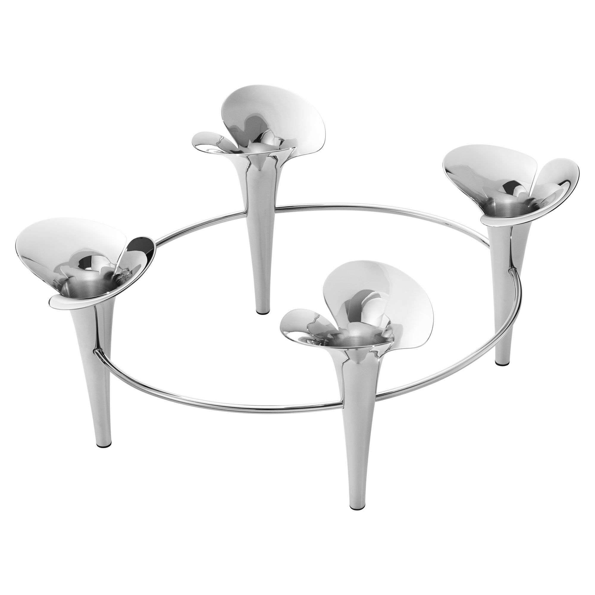 Georg Jensen Bloom Botanica Lysestage  Stainless Steel