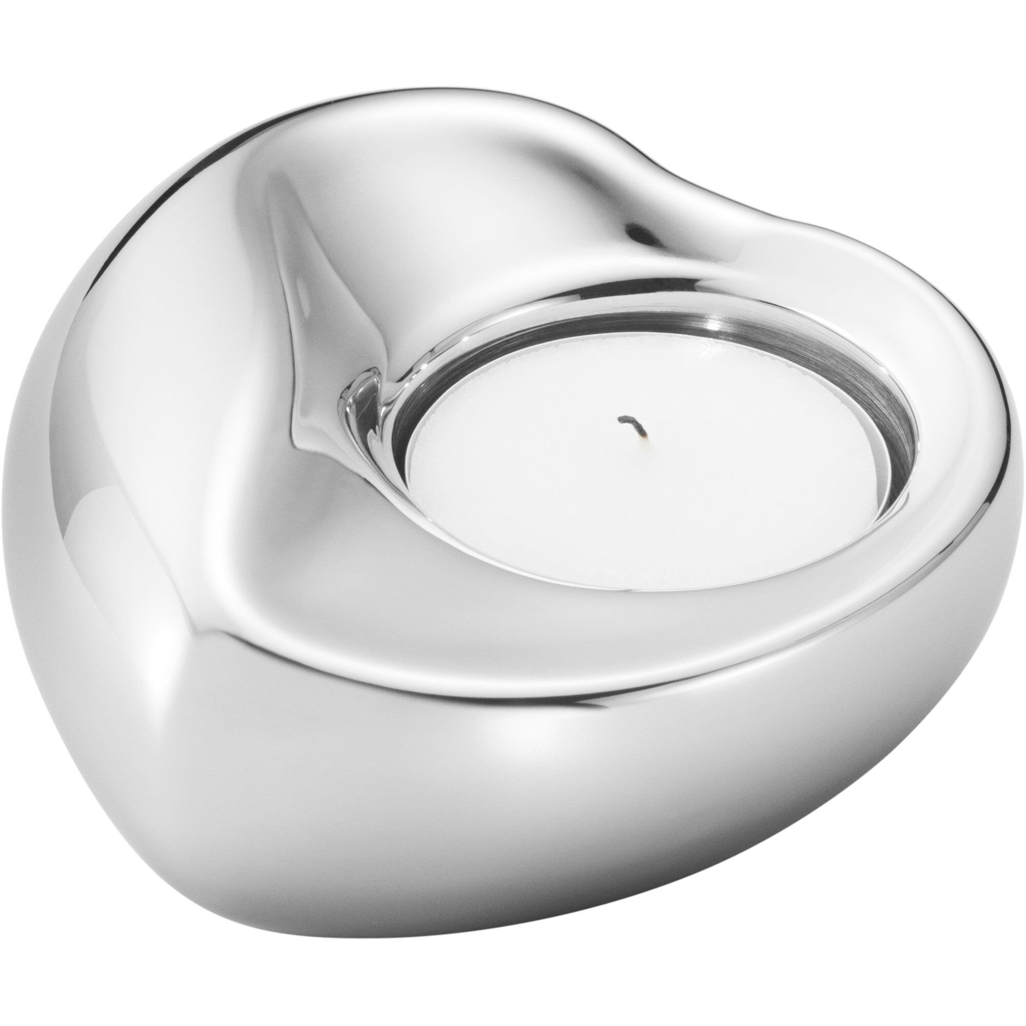 Georg Jensen Heart Fyrfadsstage  Rustfrit Stål