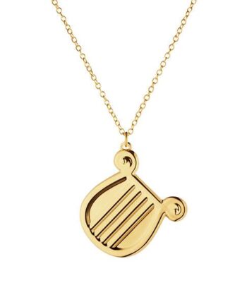Georg Jensen 2026 Juleornament  Harpe Forgyldt  : Erling Christensen Møbler
