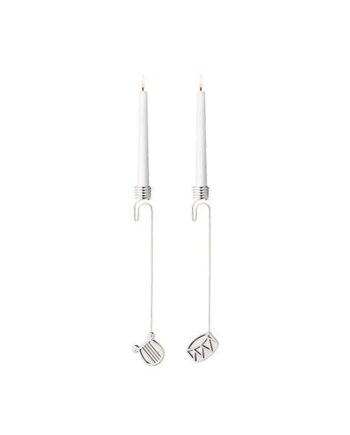 Georg Jensen 2026 Lyseholder  Harpe   Tromme Palladium  : Erling Christensen Møbler