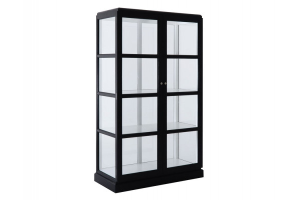 Glasskab     Låger Sort