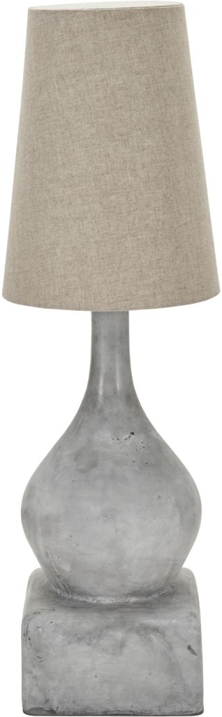 Gulvlampe House Doctor Sage Grå Fibercement Hør ø35 H110 Cm E27