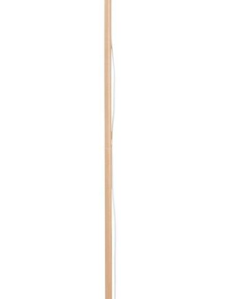 Gulvlampe Ideal Lux Axel Designlampe Naturtræ   Hvid Stof Højdejusterbar H168 ø30